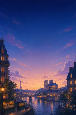 Décor du jeu inspiré de Seine & Notre-Dame
