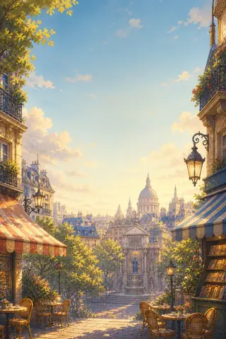 Décor du jeu inspiré de Saint-Michel & cafés